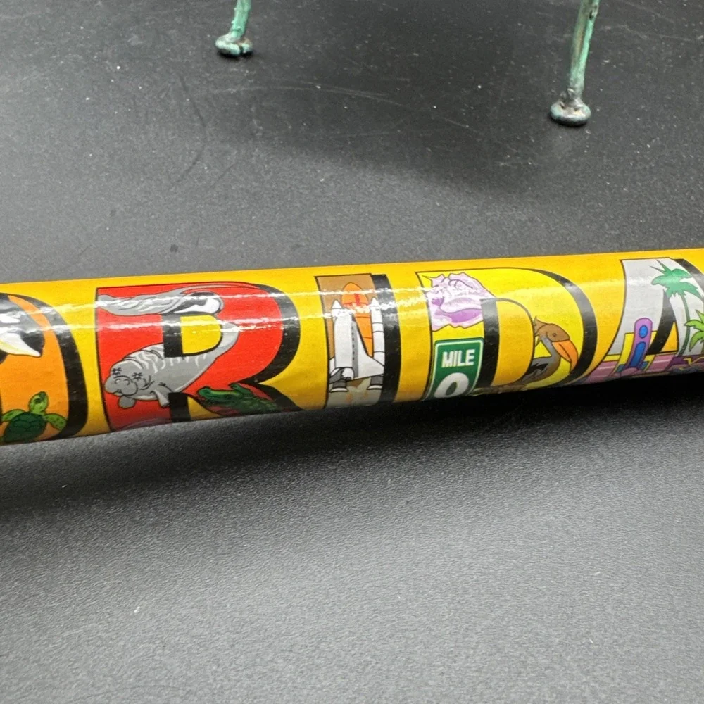 Vintage Jumbo Florida Graphic Pencil With Eraser NWT 2005 Sunshine State